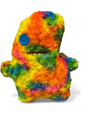 FUGGLER BIGG FUGG Plush XL 18” Rainbow Monster Sir Splodge A Lot Teeth Jumbo New